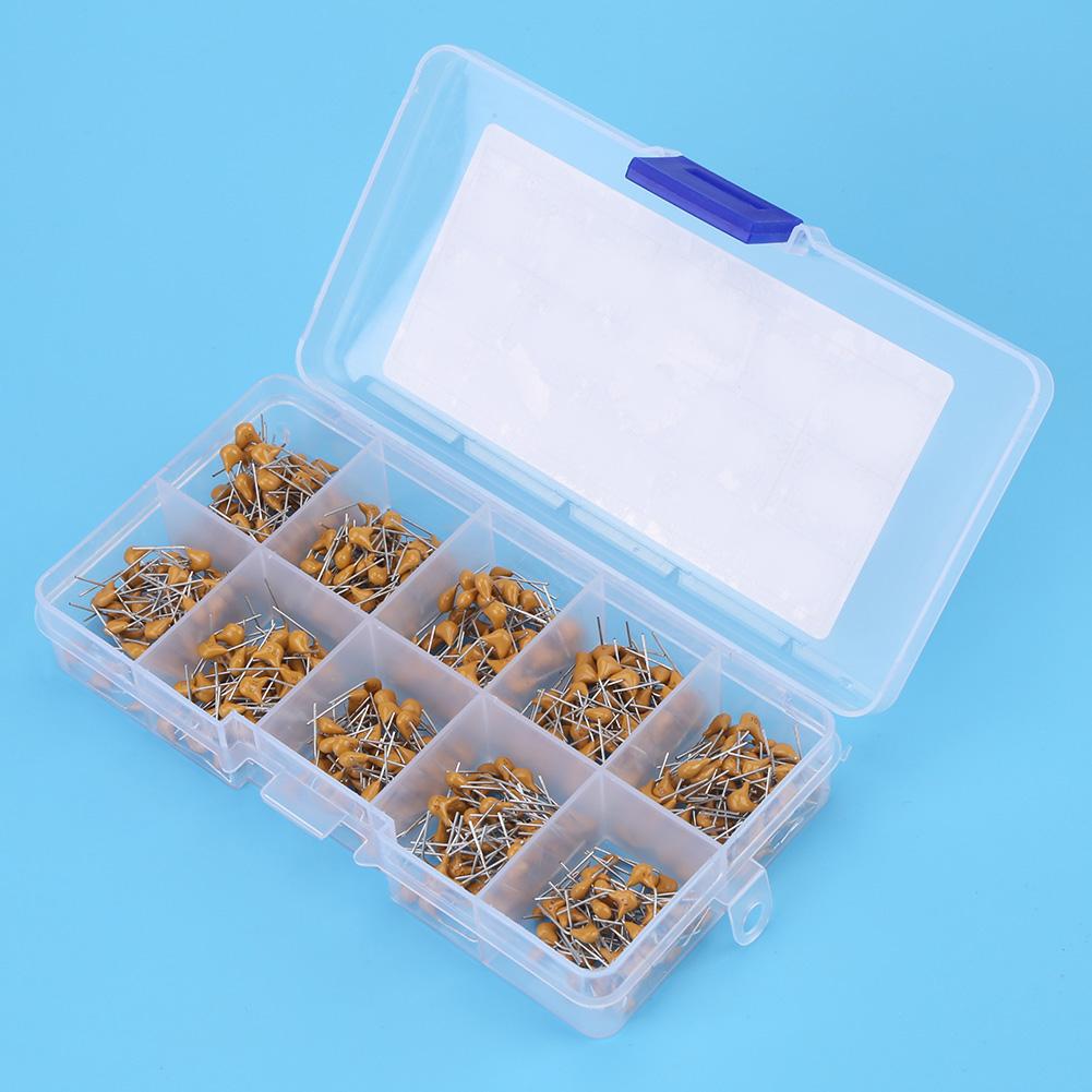 500pcs 10 Values 50V 10PF 680PF Monolithic Ceramic Capacitor Assorted Kit