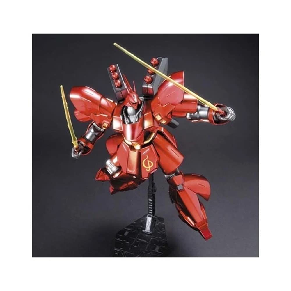 BANDAI SPIRITS HGUC Mobile Suit Gundam Counterattack Sazabi, model metalic la scară, model din plastic, versiunea Char. 1/144 Cod de culoare