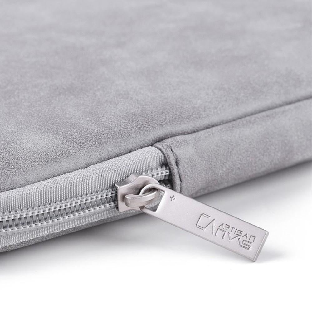 13" Waterproof PU Leather Laptop Case with Additional Bag - Gray