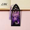 Reading Gift Accessory Stained Glass Art Acrylic Bookmark, Halloween Dark Aesthetic Book Mark, Transparent Double-sided Bookmark Page Marker