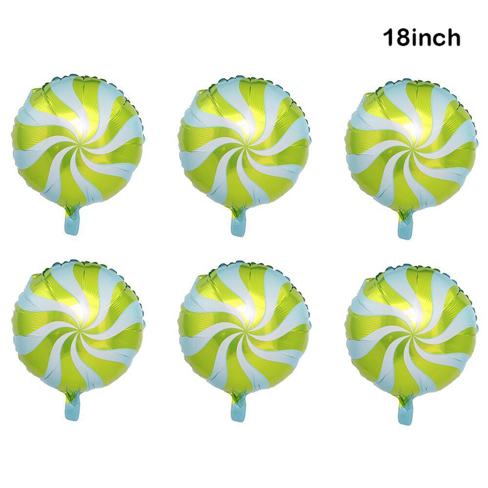 Candy Cane Christmas Balloons - Red Green Sweet Candy Balloons, Holiday Party Decorations & Gift Box Fillers