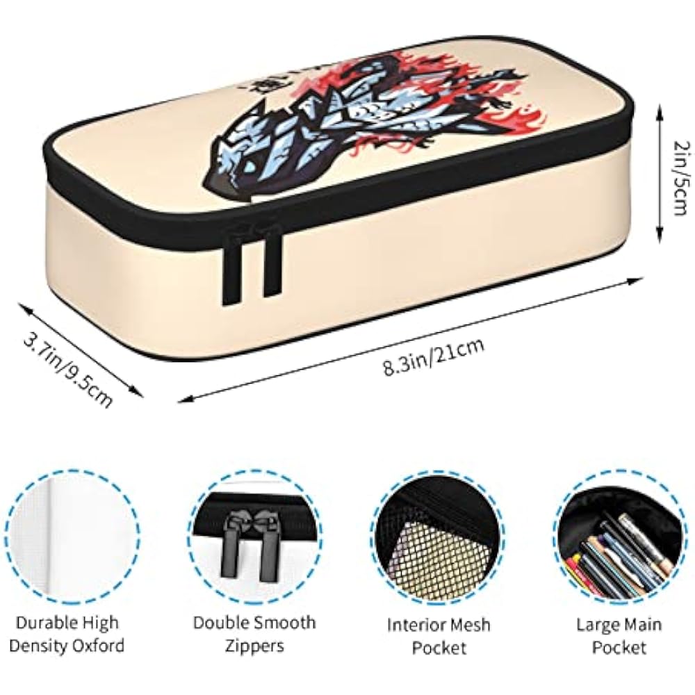 pencil case pencil case pencil case monster hunter pencil case pen pouch pen box pen bag makeup p...