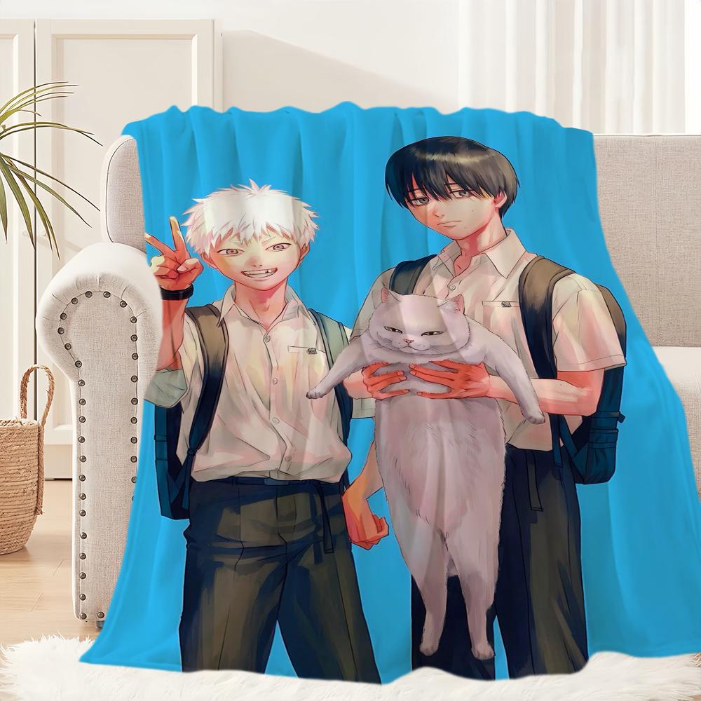 Anime T-The Summer Hikaru Died Blanket Blanket for Couch Sofa Travel Home Hiking Picni Bed Beding Flannel Blanket Birthday Gift