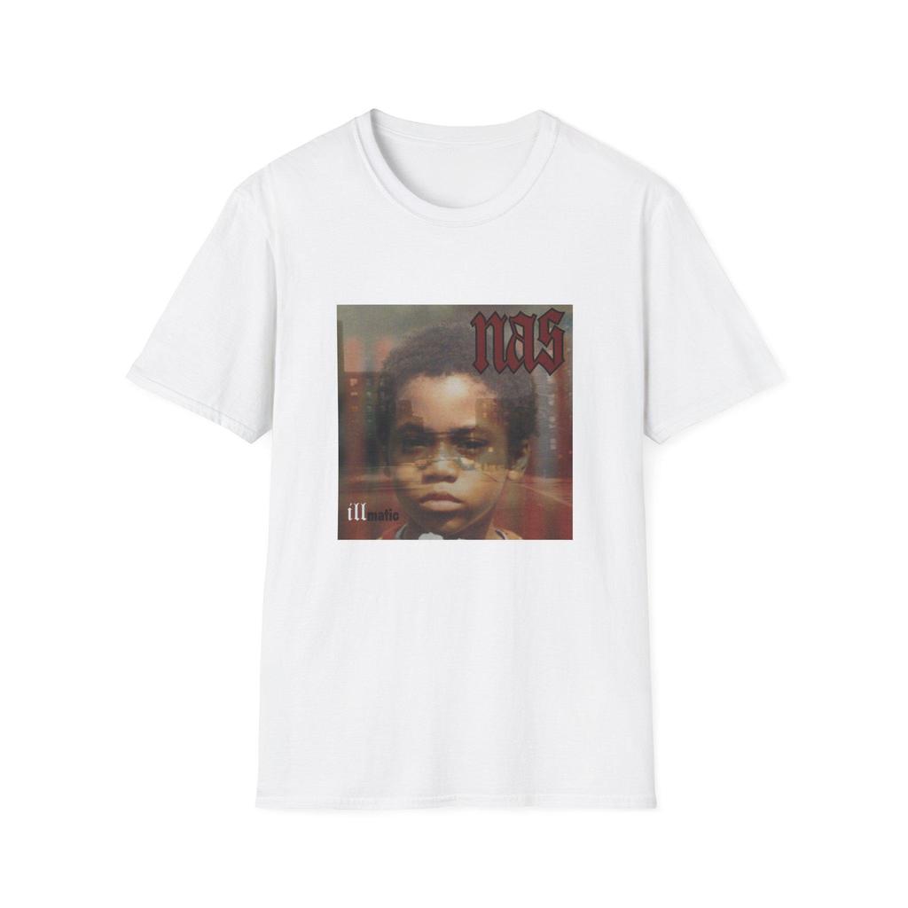 2025 Summer Nas Illmatic Album Cover  Nas Hip Hop Rap Classic Album Art Trendy Graphic Vintage Hip Hop 90s Rap Leisure Shirt Y2k