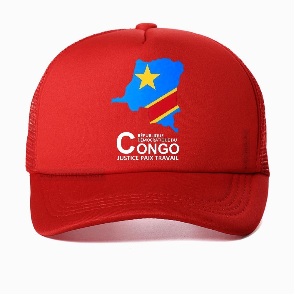 Country Map Printed Congo COD Kinshasa cap Summer Fashion Hip Hop Casual Hipster Unisex mesh hat outdoor Adjustable snapback hat Adjustable