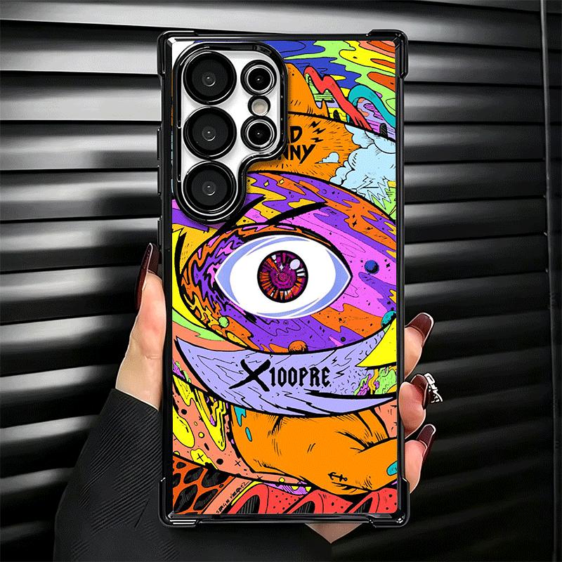 Bad Bunny X100pre Plating Phone Case For Samsung Galaxy S24 S25 FE S26 Edge S23 Ultra S22 S21 Plus S20 Anti-Fall Airabag Cover