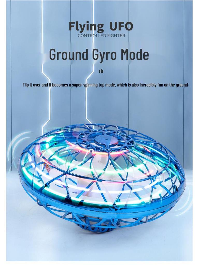 UFO Gesture Sensing Hovering Aircraft: Long Battery Life Remote Control Flying Saucer Toy for Kids