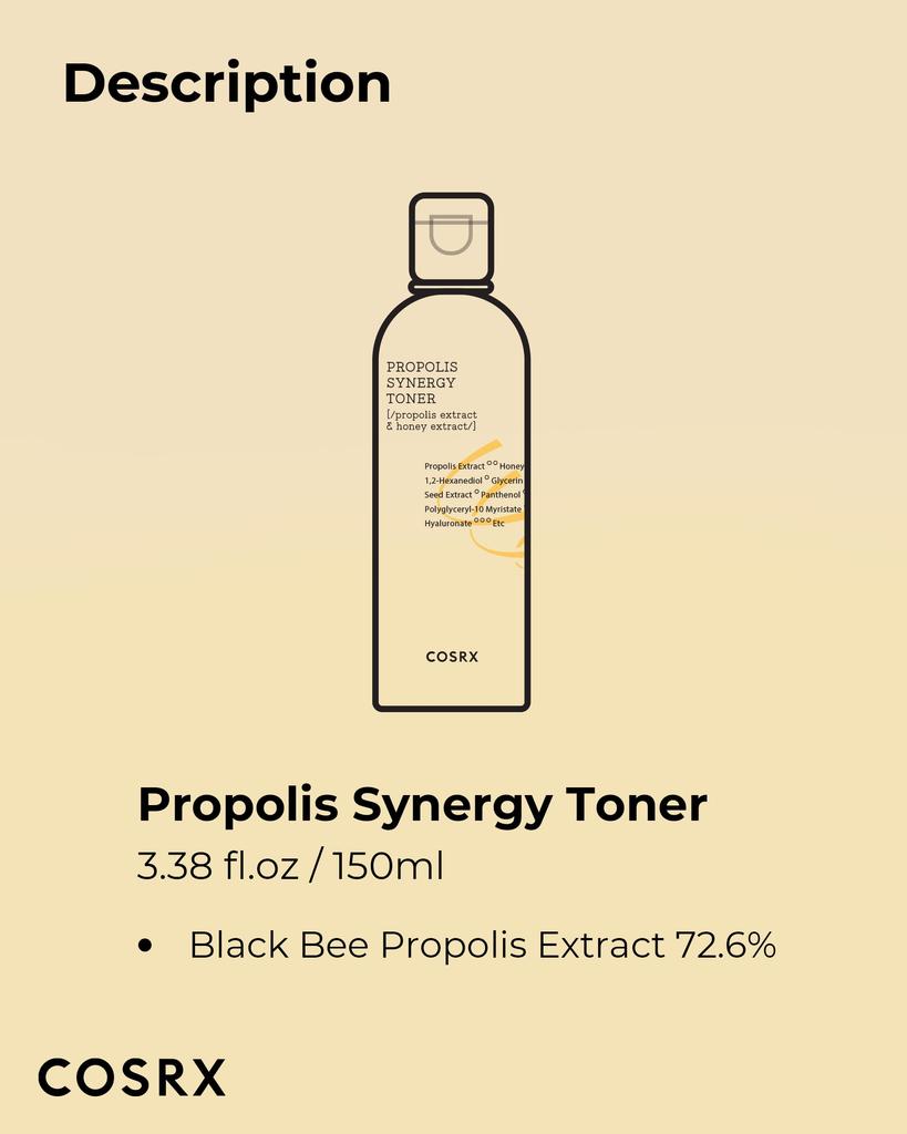 COSRX Propolis Synergy Toner beauty sensitive low honey made in human body application milky basic Korean Korean propolis toner 280ml, moisturizing,