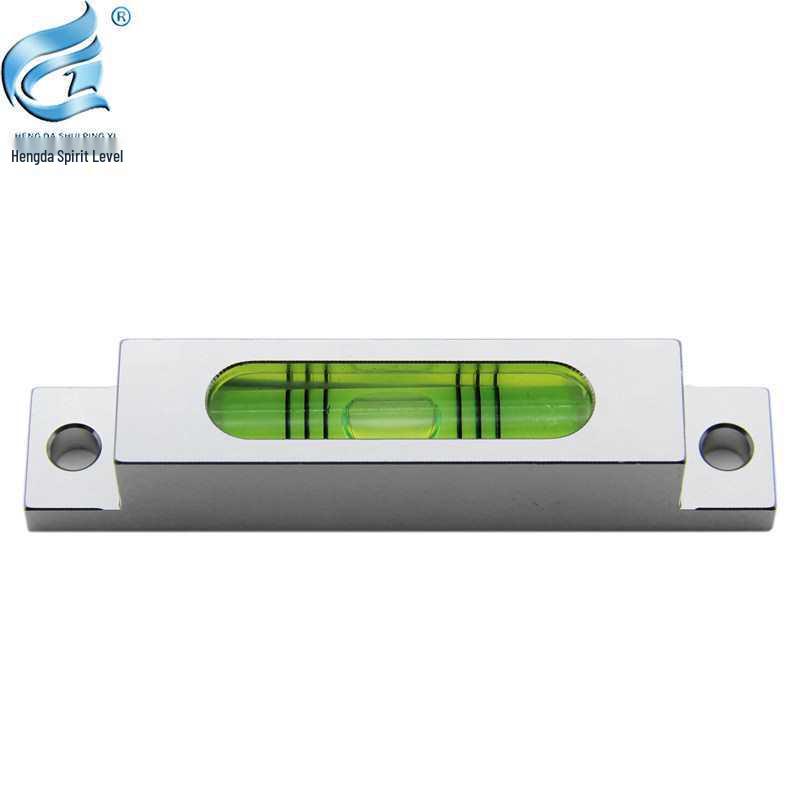 Metal Strip Spirit Level 8015: High Precision Mini Level with Mounting Holes