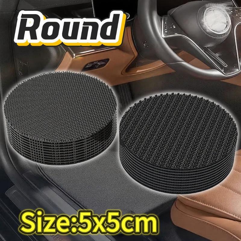 Black Adhesive Tape Household Use Touches Fastener Pad Fixed Patch Double Sided Mat Grip Strap Self-adhesive DIY Apparel