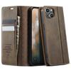 For iPhone 15 Plus Case CASEME 033 Series RFID Blocking Wallet Stand Calf Texture Leather Phone Cover