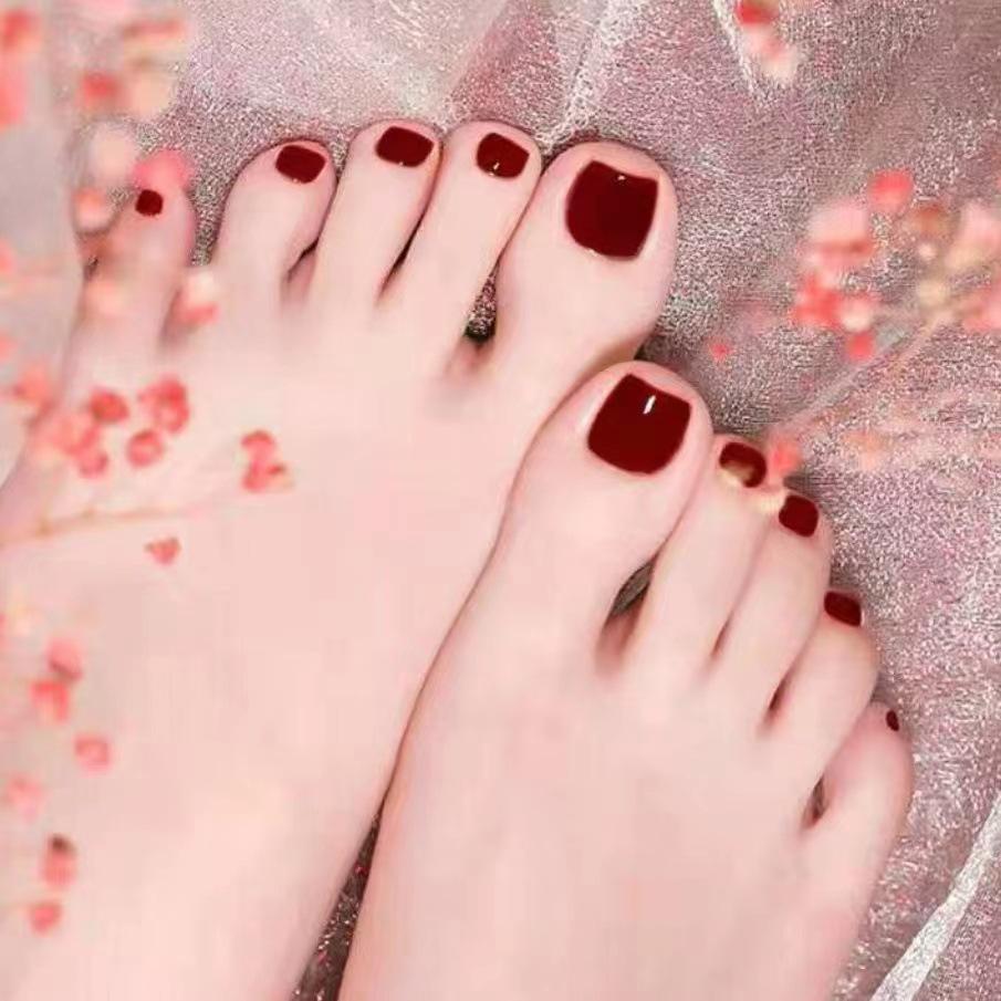 

Вишневый Шампань Золотой Лак для Ногтей - Стойкий, Не Скалывающийся, Блестящий Красный, Отбеливающий на Четыре Сезона для Ногтей на Руках и Ногах, Формула Без Сушки