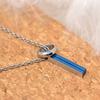 Fe-fe Phiten Titanium Necklace, Blue, Men's, Size 45, Set of 2 (Necklace and Kotobuki Jewelry Polishing Cloth)