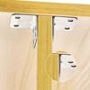 10 Stück Möbel Schrank Trennwand Ecke Winkelhalter Hausverbinder Werkzeuge Universell Verdickte Eckwinkel Befestigung Hardware