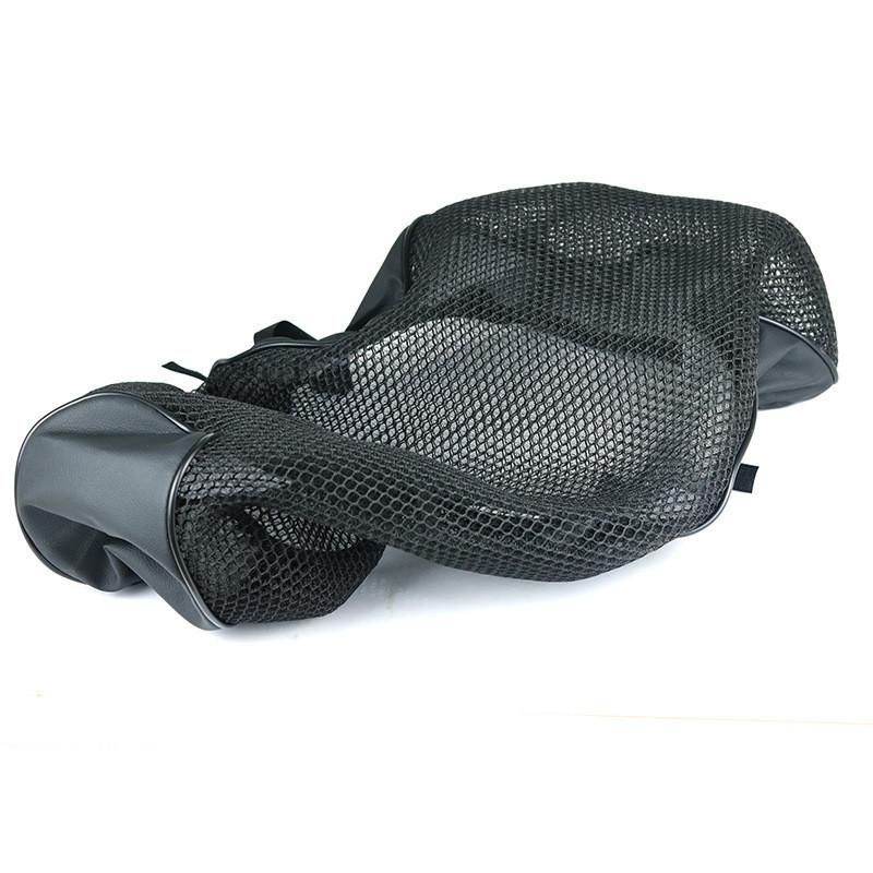 Motorcycle Sun Protection Saddle Cover For Honda FORZA 300 NSS350 Nylon PU Leather Breathable Seat Cover Net Accessories Black-for NSS350