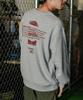 GORDON MILLER Men's Sponsor Print Sweatshirt, 12.7 oz. Crew Neck, Size M, Heather Gray, 1745171