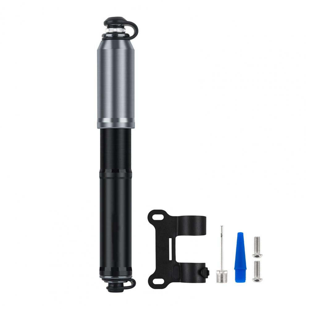 Lightweight Bike Pump Portable Bicycle Pump Mini Bike Pump with Needle Mount 160psi High Pressure Portable Air Inflator Heavy чёрный