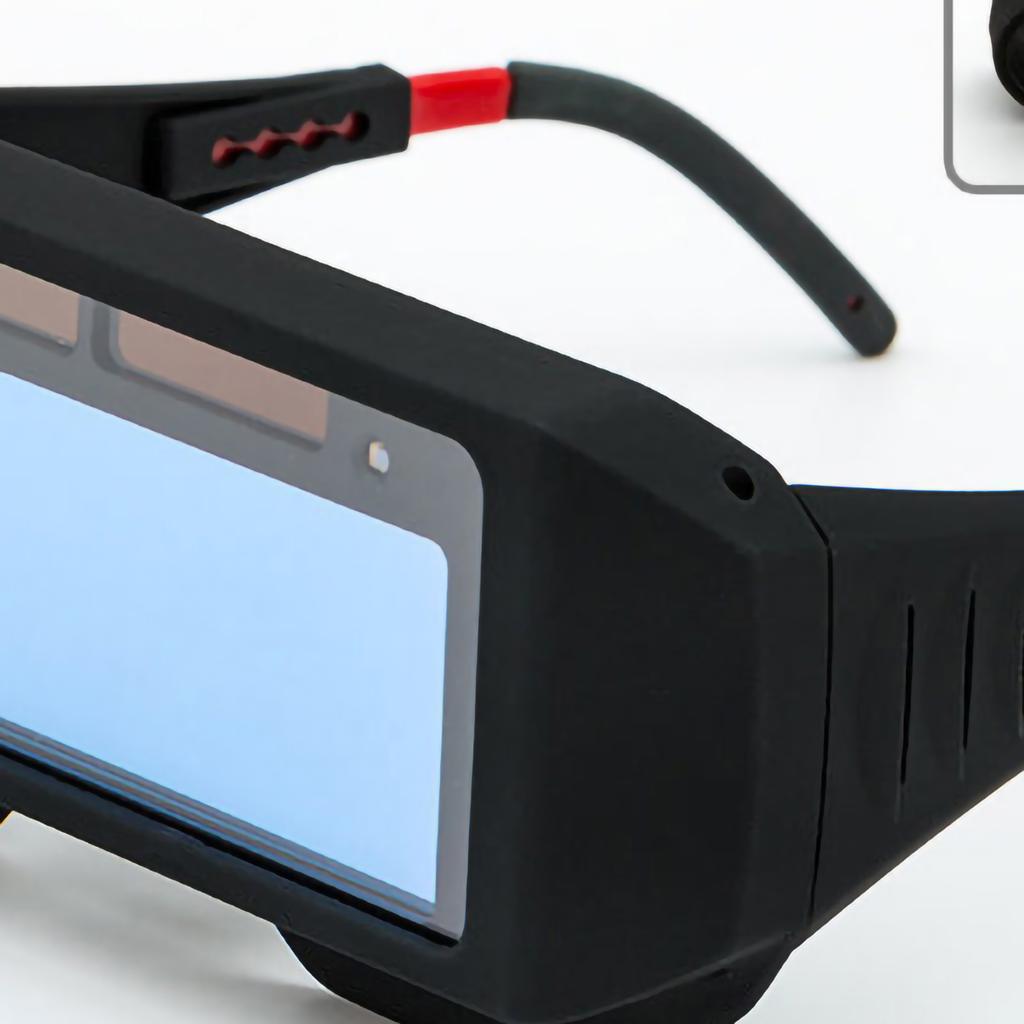 Okulary spawalnicze z automatycznym przyciemnianiem Ergonomiczne Czyste pole widzenia Ochronne gogle spawalnicze z gumką