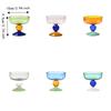 Hohe Füße Glas Eisbecher 270 ML Dessertschale Exquisite Obstsalatschale Café