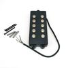 Mini 5-Strings Bass Pickup with Mounting Screws Guitar Bass Pickups Neck Middle Bridge Pickups for Electric Bass Guitars