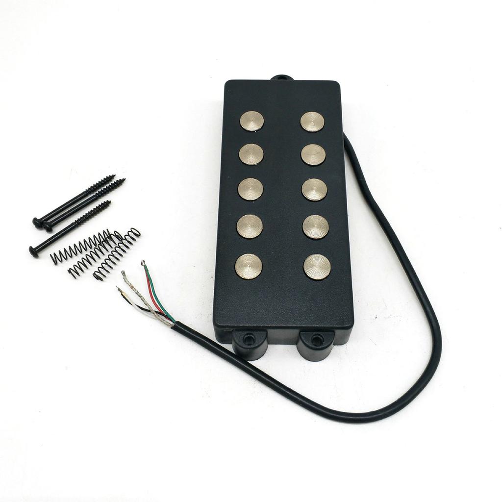 Mini 5-Strings Bass Pickup with Mounting Screws Guitar Bass Pickups Neck Middle Bridge Pickups for Electric Bass Guitars