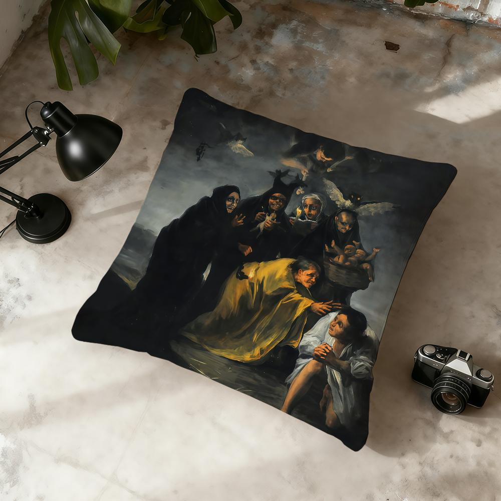 F-Франсиско Гойя Испания Искусство Наволочка Домашний Офис Удобный Нордическая Простота Хит На Молнии Наволочка 30cmx30cm