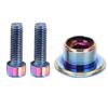KRSEC Bicycle Crank Cover Screw Aluminum Alloy M18 Crank Arm Fixing Bolt with Cover Cap