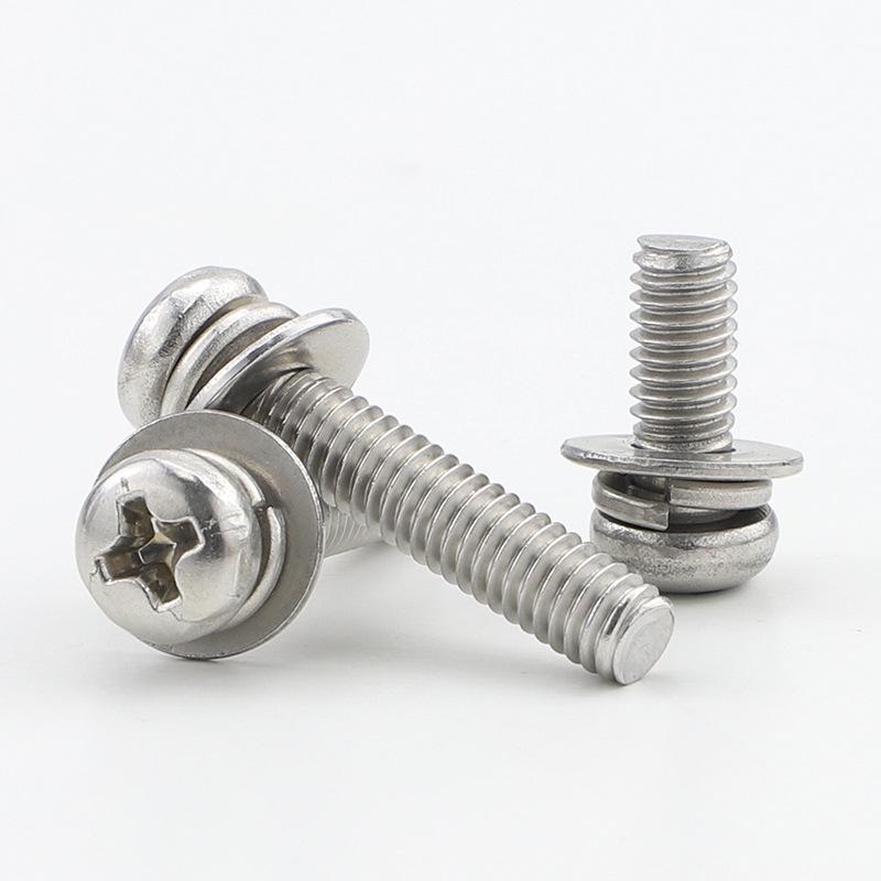 304 Stainless Steel Semicircular Head Machine Screw Set with Cross Slot Pan Head