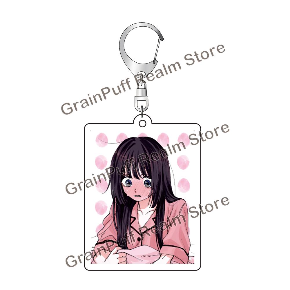 

The Fragrant Flower Blooms with Dignity Keychain School Anime Character Acrylic Key Ring, Cute Backpack Pendant, Collectible Gif 6 cm
