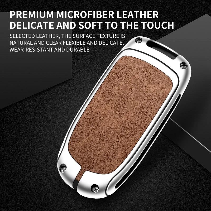 Zinc Alloy Car Key Case Cover Shell Fob For Jeep Cherokee Remote Control Protector For Jeep Cherokee Key Cover Auto Accessories