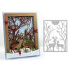 Kovové vyřezávací šablony s motivem jelena, DIY, scrapbooking, emboss, papírové karty, děrovací šablona