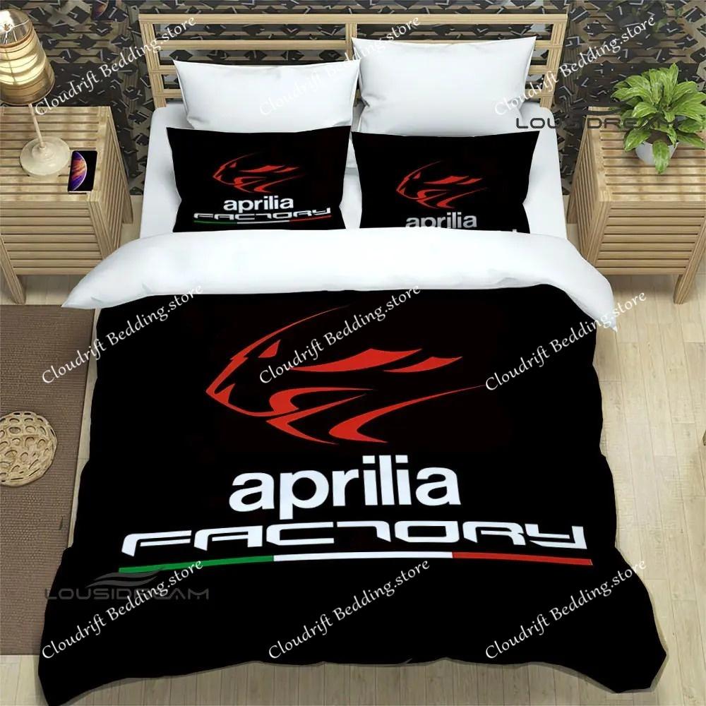 Aprilia Motorcycle Print Bedding Sets Exquisite Bed Supplies Set Duvet Cover Bed Comforter Set Bedding Set Luxury Birthday Gift