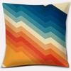 Retro Rainbow Geometric Color Series Pillow Cover Gift Home Office Decoration Pillow Bedroom Sofa Car Cushion Cover
