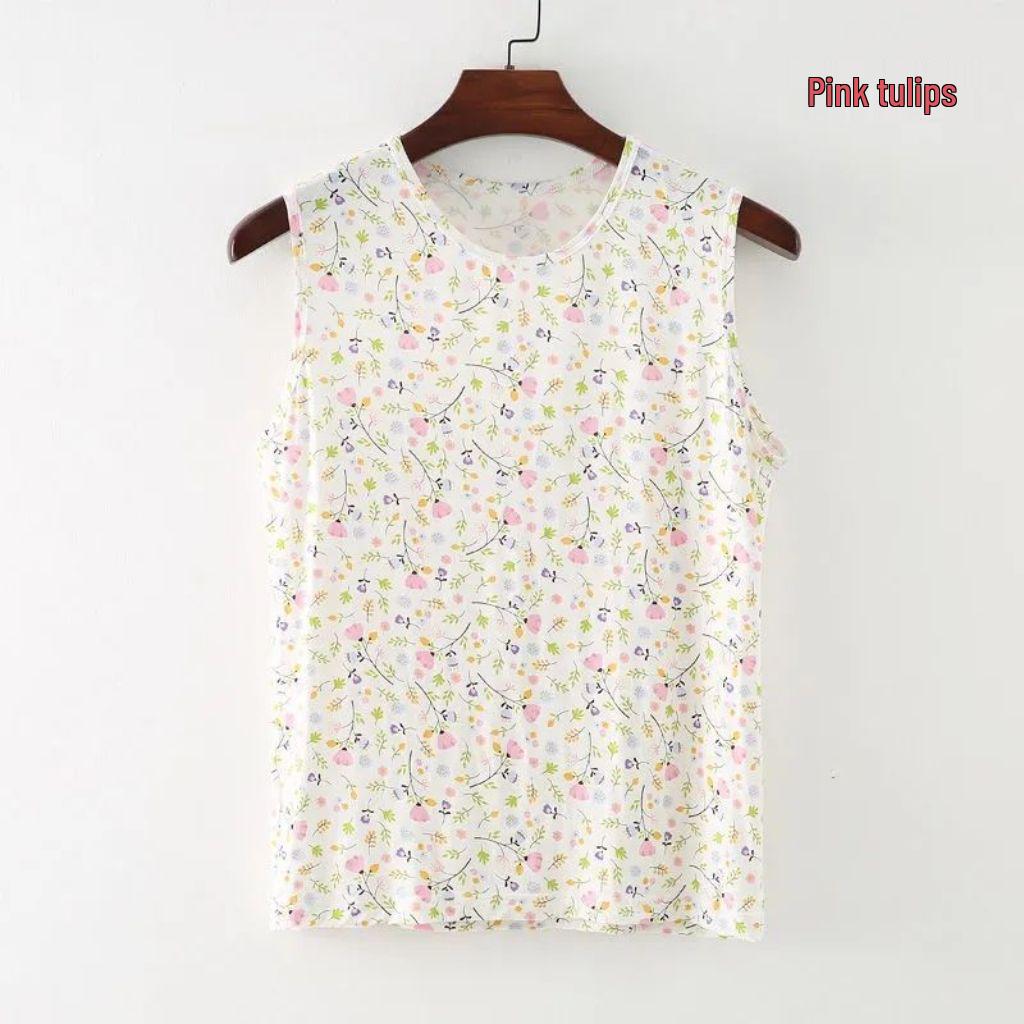 

Women s Modal Vest: Sleeveless, Wide Shoulder, Loose Fit, Sweat-Absorbent, Plus Size Camisole for Middle-Aged & Elderly Moms 1XL fits 45-60 kg