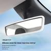Anti Slip Rearview Mirror Protector Trim Silicone Frame Protection Strip for Tesla Model 3 Y Car Interior Decor Accessories