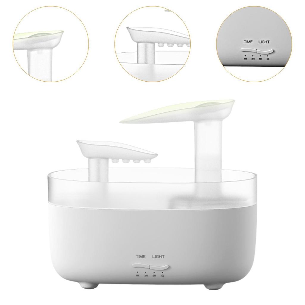 Raindrop Diffusers Humidifier Water Drip Essential Oil Diffusers 250ml Mist Air