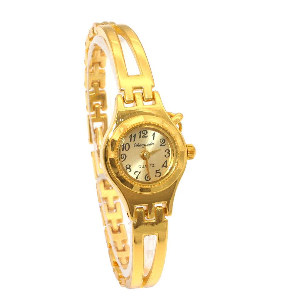Golden Bracelet Watch for Women Small Dial Luxury Ladies Wristwatches Elegant Quartz Watches Female Clock Fashion Montre Femme