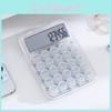 Financial Transparent Stylish Calculator Large Screen Electronic Tool Office