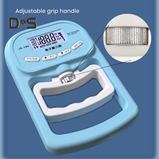 Handdynamometer, Griffstärkentrainer, 189 kg, elektronischer Handtrainer, Tester, Griffverstärker, Handgriffmessgerät mit LCD-Display