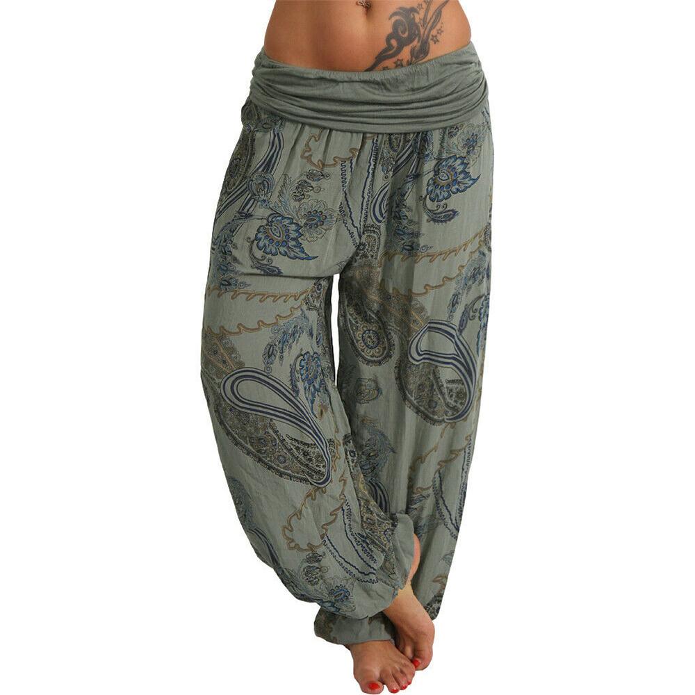 Buy Womens Floral Wide Leg Harem Pants 
