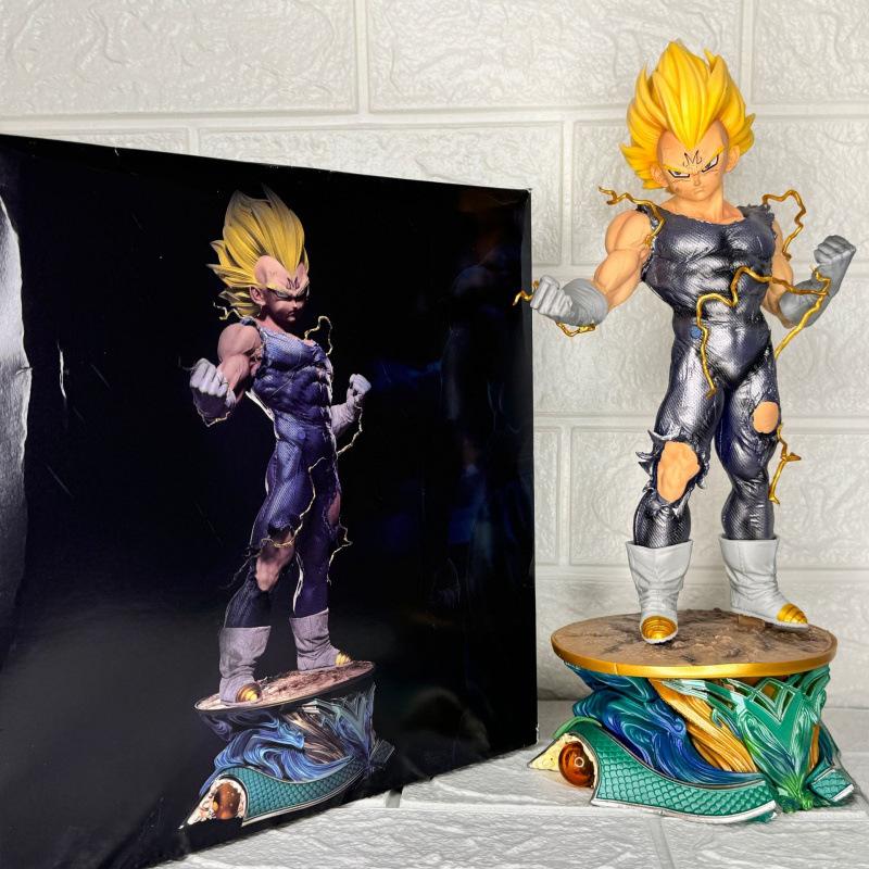 Super Saiyan Dragon Ball Anime Figure Model Bust Demonization Vegeta Gk Statue Toy Doll Collection Ornaments Gift