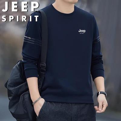 JEEP SPIRIT Men's Crewneck Long-Sleeve T-Shirt