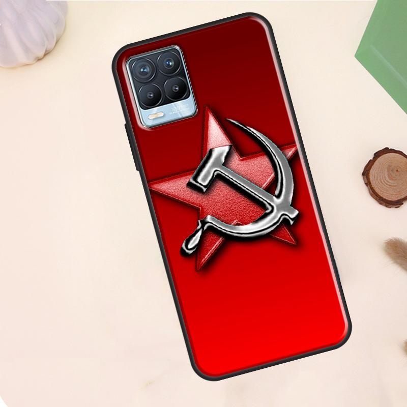 

USSR Flag Soviet Union Case For Realme C75 C63 C61 C55 C51 C53 C35 C65 C67 C71 11 12 13 14 15 Pro Plus GT6 GT7 Pro Realme C35
