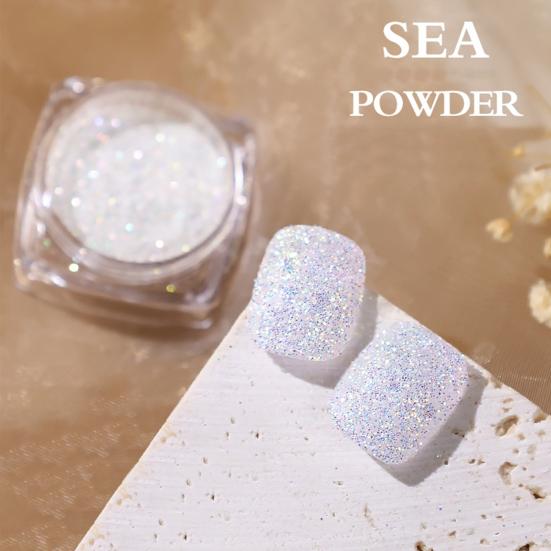 Aurora Effect Nail Art Powder Non-Floating Colorful Pastel Dust Ultra Fine Glitter Nail Powder