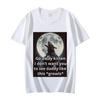 Go Away Kitten Alpha Werewolf TShirt Mens Womens Gothic Vintage Short Sleeve TShirts High Quality Fashion Oversized T Shirts
