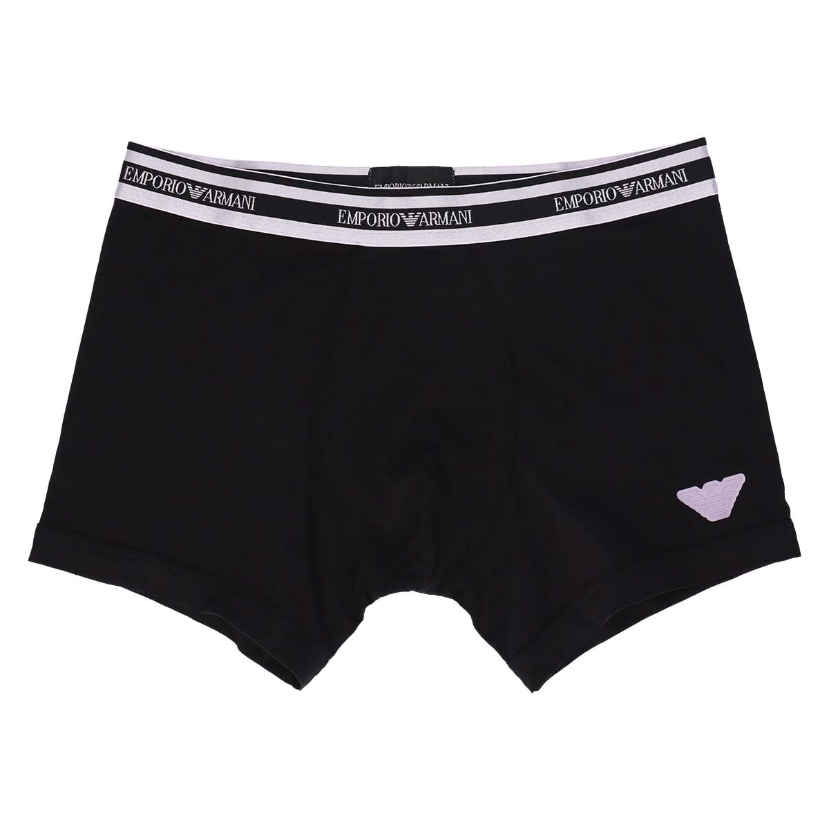 

Emporio Armani Блестящие боксеры-слипы с логотипом, Блестящий пояс, Застежка спереди, Размер EU 54045128, Черный
