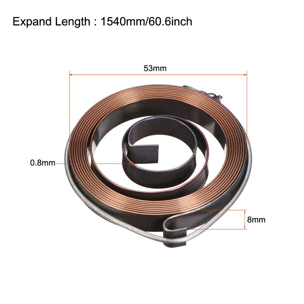 Molletta di Ritorno per Trapano a Colonna Molla del Mandrino Molla a Spirale di Ritorno dell'Alimentazione Assemblaggio Rivestimento Nero Espandi Lunghezza 680-1800mm Diametro Esterno Molla 34-66mm