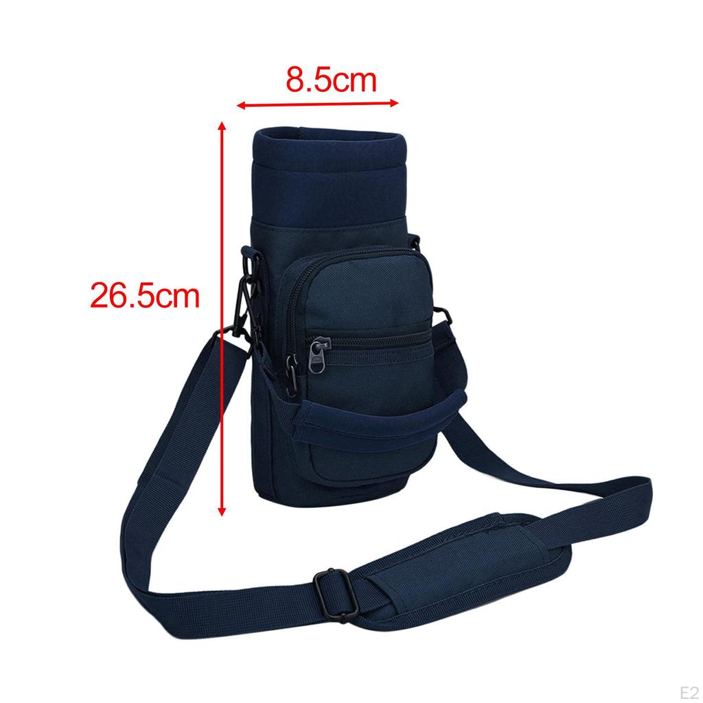 Water Bottle Carrier Bag Cup Cover Crossbody Outdoor Sleeve Holder Pouch