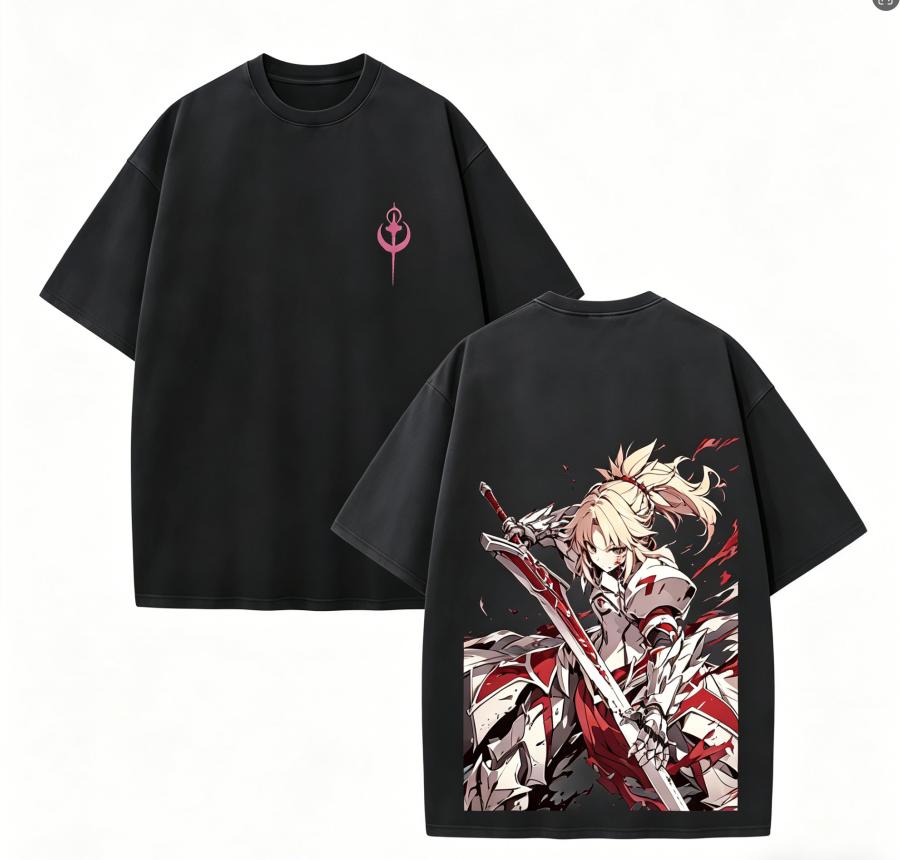 Fate Anime Lover Washed T-shirt Year Round Clothing High Quality Personality Clothes Plus Size Unisex New Model Couples Tee