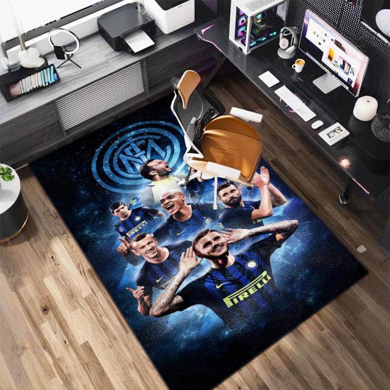 Famous F.C. Internazionale Milano football player Lautaro Martínez carpet is suitable for living room and bedroom office decorative carpet L2